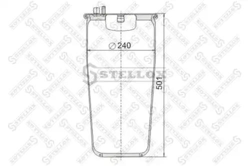Пневмоподушка STELLOX 90-48840-SX