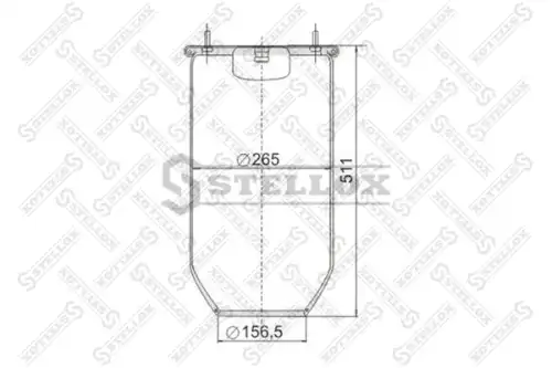Пневмоподушка STELLOX 90-08130-SX