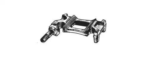 кронштейн крепления амортизатора! левый BPW 724083 ERREVI