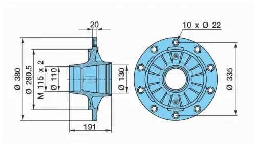 Ступица BPW 03.272.30.41.0