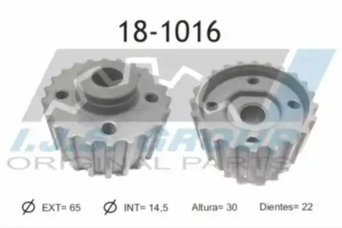 шестерня коленвала! 22z Audi 80/A4/A6, VW Golf/Passat 1.9TDi 91> 18-1016 IJS