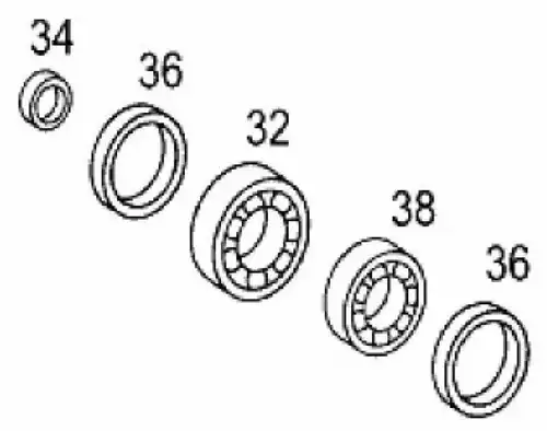 р/к ступицы полный! 2подшипника (внутр.VKHB2280. наружн.VKHB2003)+3сальника MB Actros VKBA5375 SKF