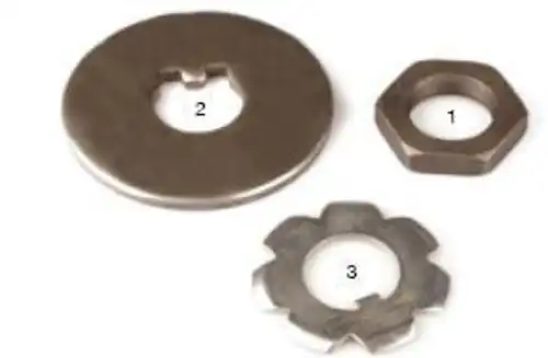 р/к ступицы !(м) на сторону AXL104 гайка+стопор+шайба ТЕ9000 ROR 085.509 SAMPA