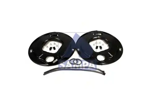 комплект щитков пылезащитных !на ось кв.балка 150 SN4220-2 25град BPW H.. 10-12т 070.531 SAMPA