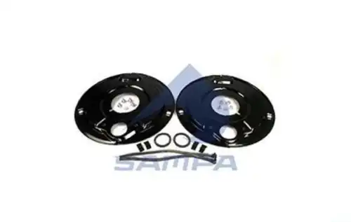 пылезащитные щитки комплект на ось!кругл.балка d127 SN4220-2 30град BPW H.. ->95г 070.530 SAMPA