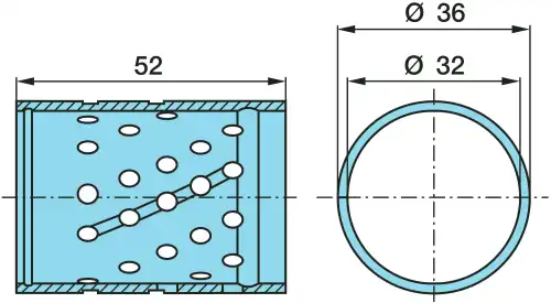 втулка торм. вала !(бронз) 32x36x52 BPW 03.112.22.30.0