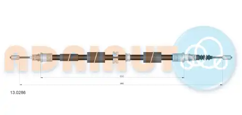 Трос ручного тормоза ADRIAUTO 13.0286