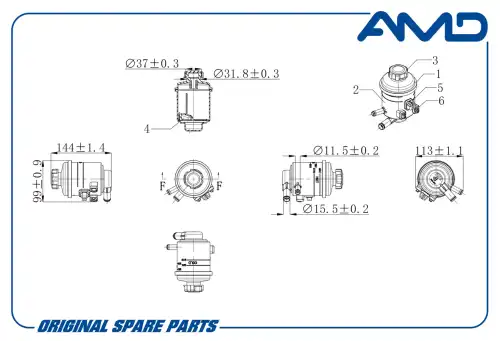 Бачки гидроусилителя руля AMD AMD.WTB26