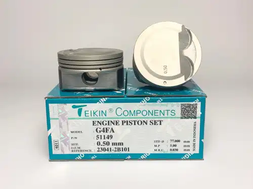 к-кт поршней! 0.50 (4 шт.) Hyundai Solaris, KIA Soul 51149050 TEIKIN