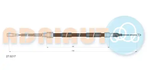 Трос ручного тормоза ADRIAUTO 27.0217