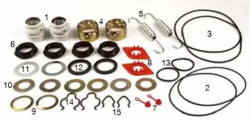 р/к торм. вала !на ось (полный) бронз.втулка, уплотн.,пружины SAF SK RS 075.511 SAMPA