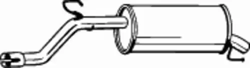 глушитель задняя часть! Opel Corsa D 1.4i 16V Z14XEP 06> 185-683 BOSAL