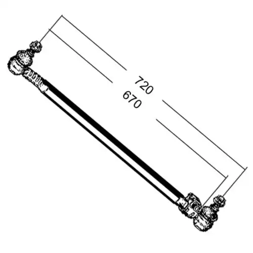Рулевая тяга EMMERRE 954153