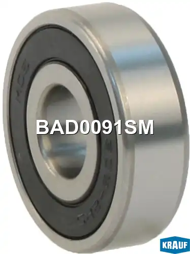 подшипник генератора! пластиковая обойма 15x42x13mm Toyota/Suzuki/Nissan/Mitsubishi BAD0091SM KRAUF