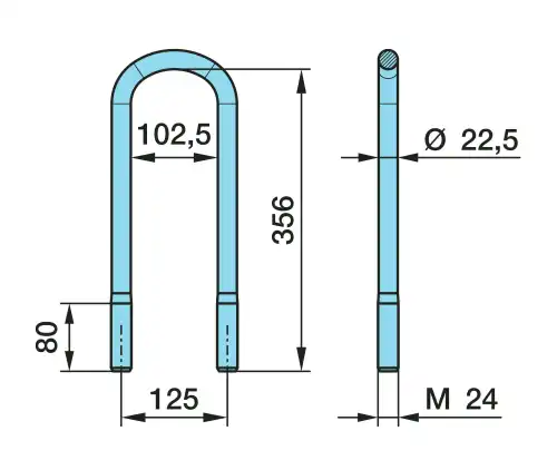 Стремянка рессоры BPW 03.138.44.01.4