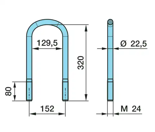 Стремянка рессоры BPW 03.138.41.08.4