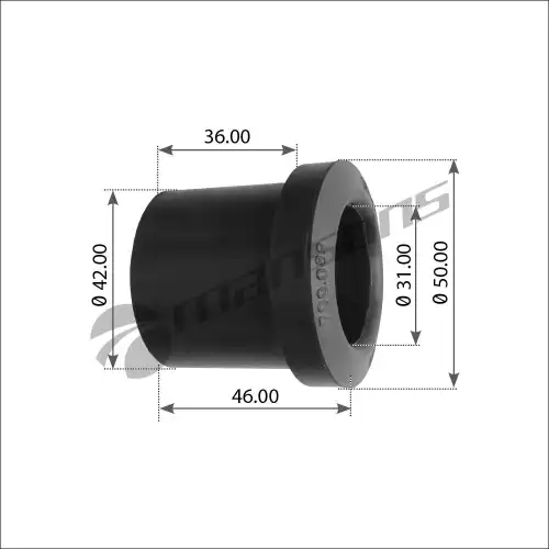 втулка рессоры !(р) d31xd42xd50 L=46x36mm MB 608/709/808/809/811/813/913/1013 700.089 MANSONS