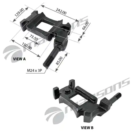кронштейн крепления амортизатора! (м) правый BPW 300605 MANSONS