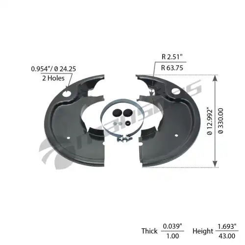 комплект щитков пылезащитных !на 1 сторону SNK 300x200 SAF SK RS 9030/ SK RZ 600.189 MANSONS