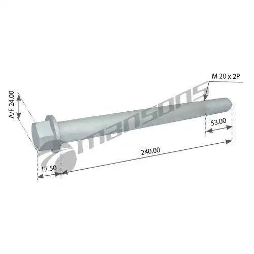 болт подвески! амортизатора M20x2x240  SCHMITZ MFMF20240C1092 MANSONS