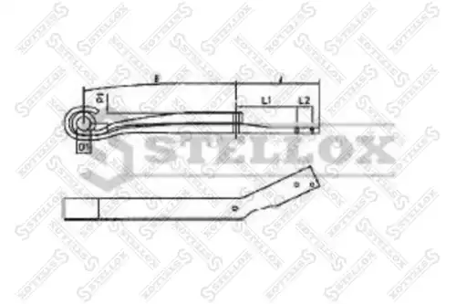 Рессора подвески STELLOX 84-55634-SX