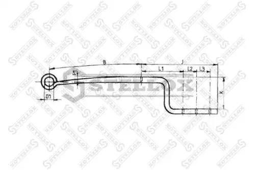 Рессора подвески STELLOX 84-55602-SX