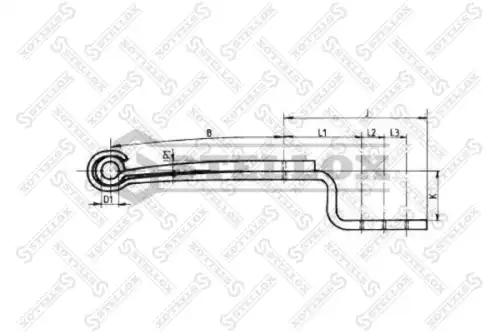 Рессора подвески STELLOX 84-55604-SX