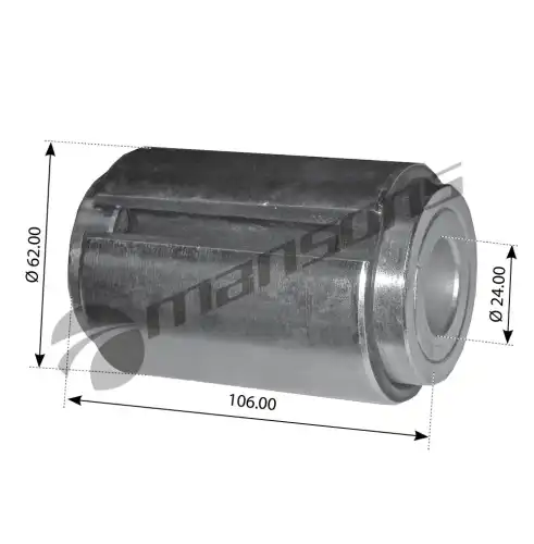 сайлентблок рессоры !перед.D24xD62x106mm MB Actros BM655/656/657/658/659/95x/RVI Premium 700.141 MANSONS