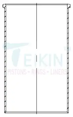 гильзы блока цилиндров! 4 шт. Mitsubishi LSF43685 TEIKIN