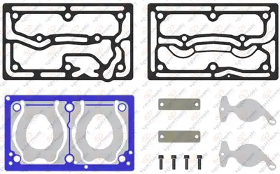 р/к компрессора! (мр) прокладки, клапаны, упл.кольцо (9 пр.) Volvo FH16 RK.01.352.11 YUMAK
