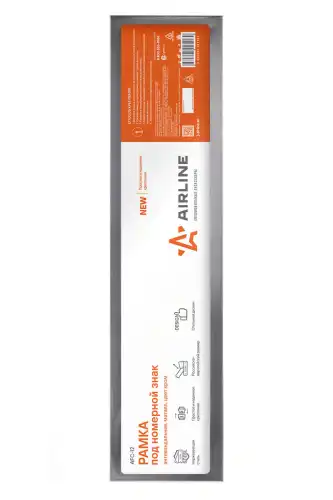 рамка под номерной знак! антивандальная, металл, цвет хром AFC-12 AIRLINE