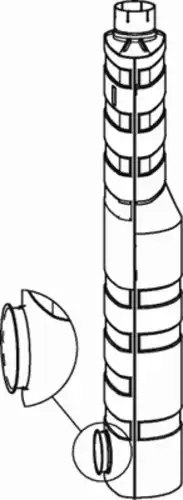 резонатор глушителя вертикальный! VOLVO FH/FM 80454 DINEX