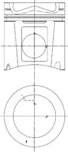 поршневая группа !d128 R6 MB Axor/O400/O500 дв.OM457 99 948 961 KS