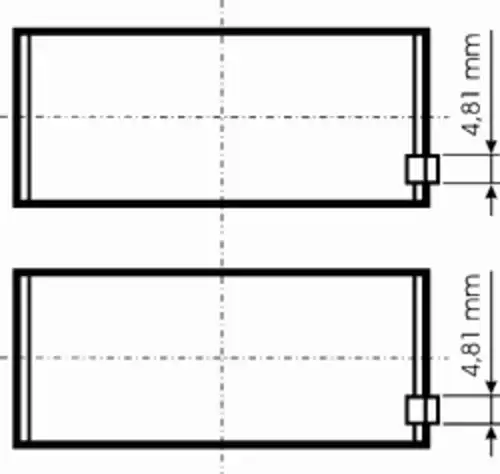 вкладыши шатунные !0.50 пара RVI MIDR 06.23.56 79 362 620 KS