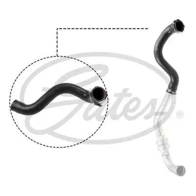 патрубок интеркулера! Renault Megane II 1.4i 16V/1.6i 16V 02-09 09-0089 GATES