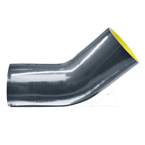 SHB8345 SHB8345 СИЛИКОНОВЫЙ ИЗГИБ 83ММ 45 ГРАДУСОВ FORTLUFT
