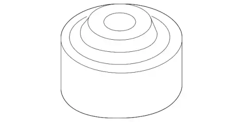 сайлентблок рычага! зад.50x13x65/30 рез-мет.Audi A3,VW Golf 7 12> 5Q0407183L VAG