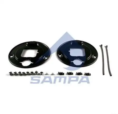 комплект щитков пылезащитных !(мр) на ось кв.балка 121x334x28 BPW SN30.. 070.580 SAMPA