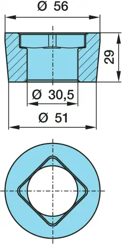 втулка рессоры! (м) щека 30x51/56x29 BPW 03.113.01.34.0