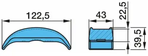 сегмент !(м) под стремянку new type disc brake BPW 03.345.23.09.0