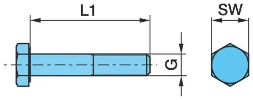 болт амортизатора! M24x160x3 BPW 02.5023.39.82