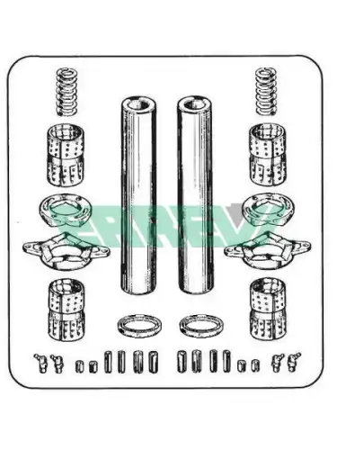 р/к шкворней !к-т на ось, поворотной оси 60x331 (c отв d39) BPW 711914 ERREVI