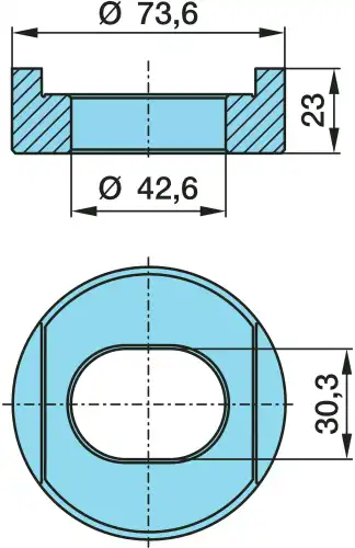 втулка пальца рессоры !(м) 73.6x23BPW 03.113.23.01.0