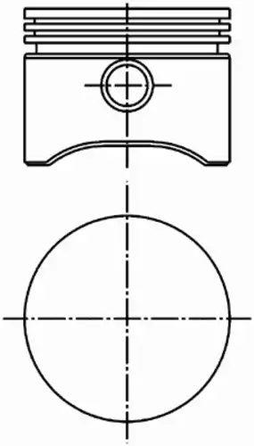 поршень компрессора!1-й рем.d75+0.5с кольцами и пальцем DAF 94 132 710 KS