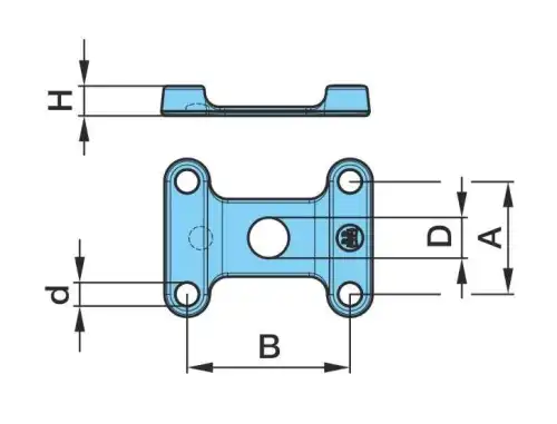 пластина крепления рессоры !(м)125x180BPW 03.145.23.27.0