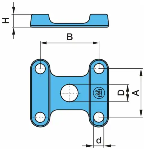 пластина крепления рессоры ! BPW 03.145.22.01.0