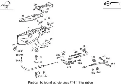 (MB.445) стопор! MB 609 006799 007007