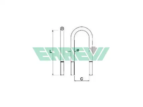 Стремянка рессоры ERREVI 722745