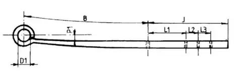 Рессора подвески WEWELER F179Z205ZA75