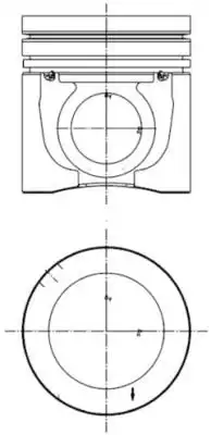 поршневая группа !d131 R6 Volvo B12/FH12/FM12/NH12 дв.D 12C/D12D Euro 3 40 100 960 KS